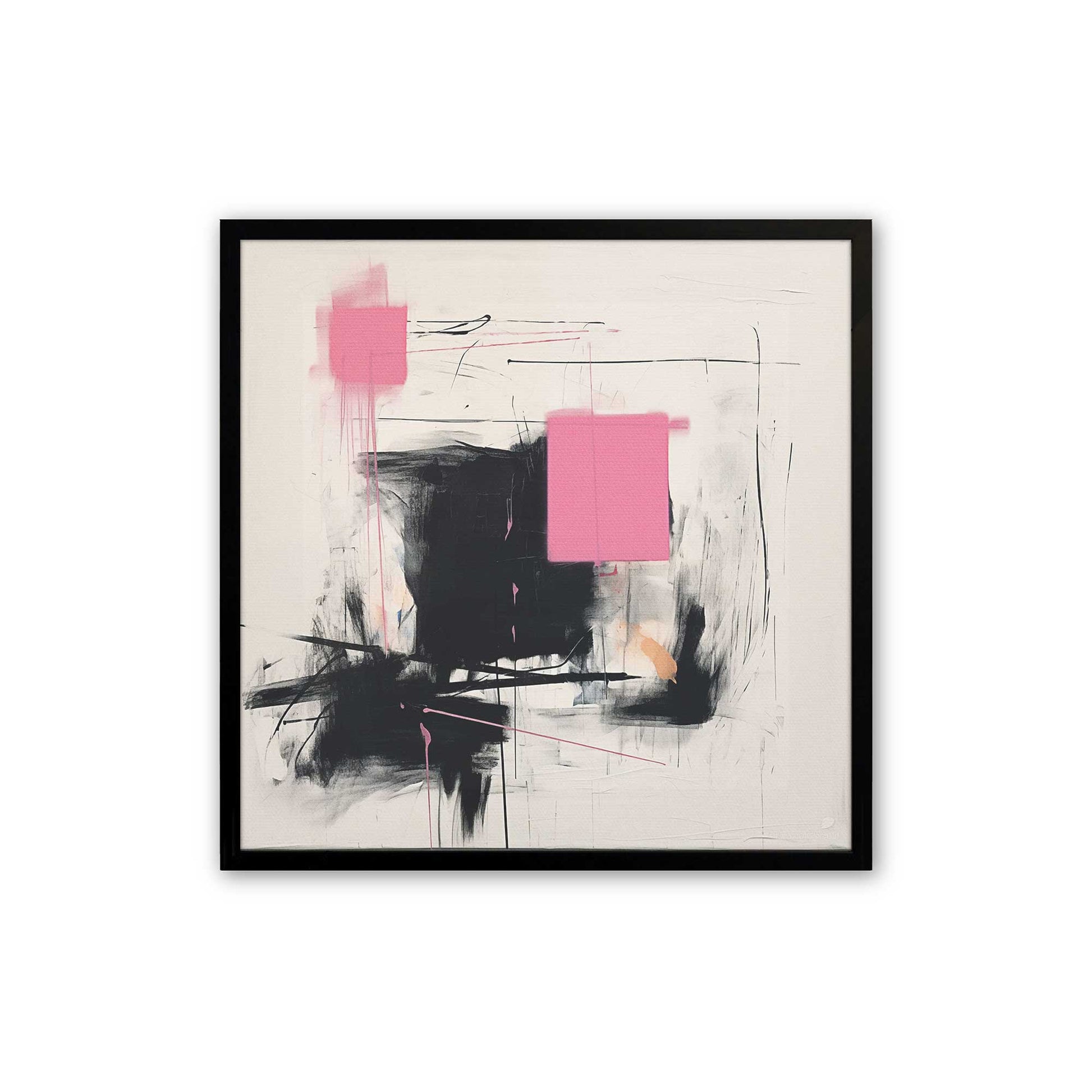 [Color:Satin Black], Picture of art in a Satin Black frame