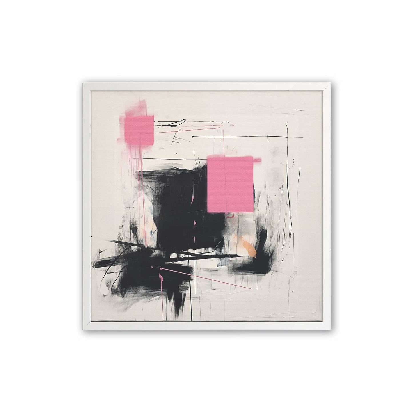 [Color:Opaque White], Picture of art in a Opaque White frame