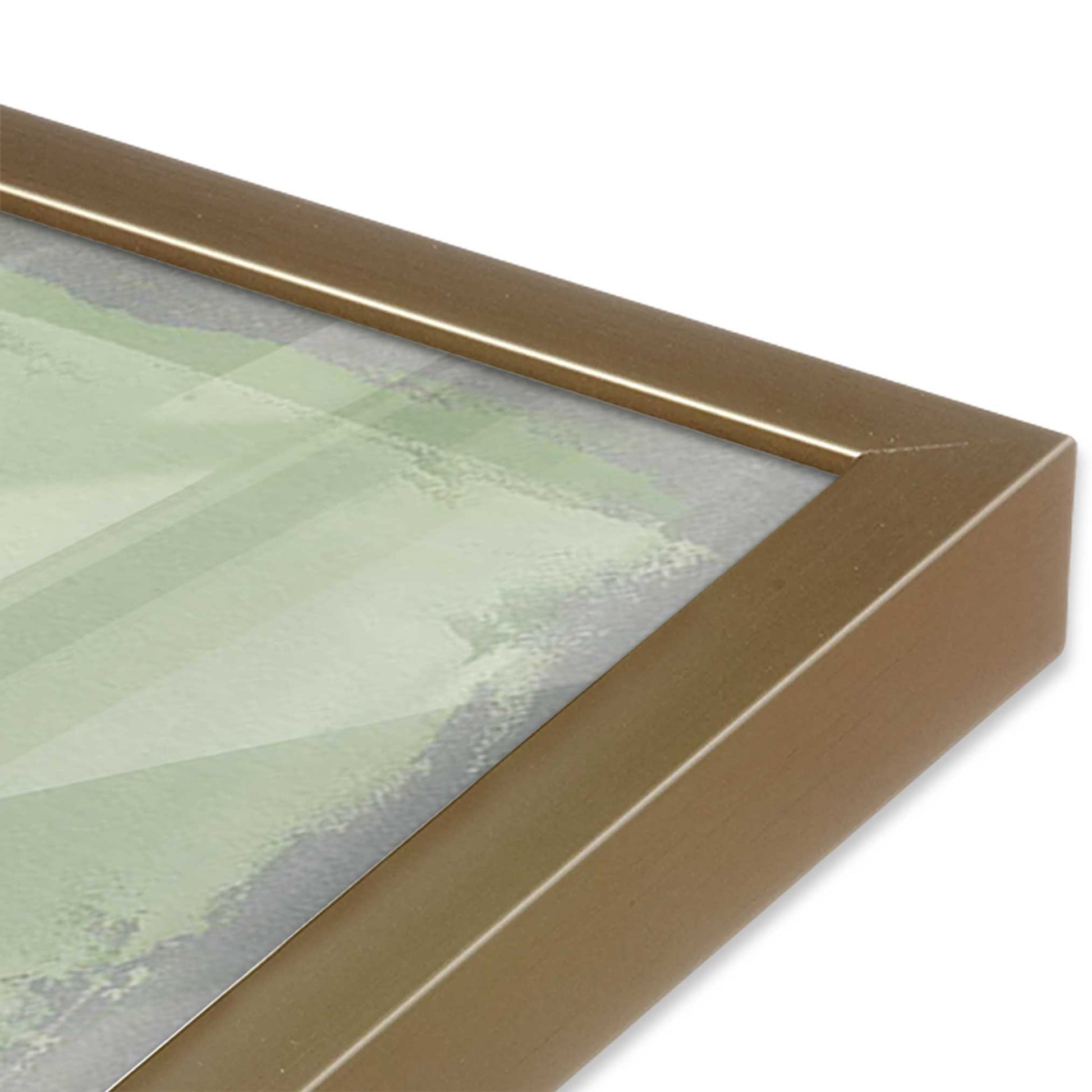 [Color:Brushed Gold], Picture of art in a Brushed Gold frame of the corner