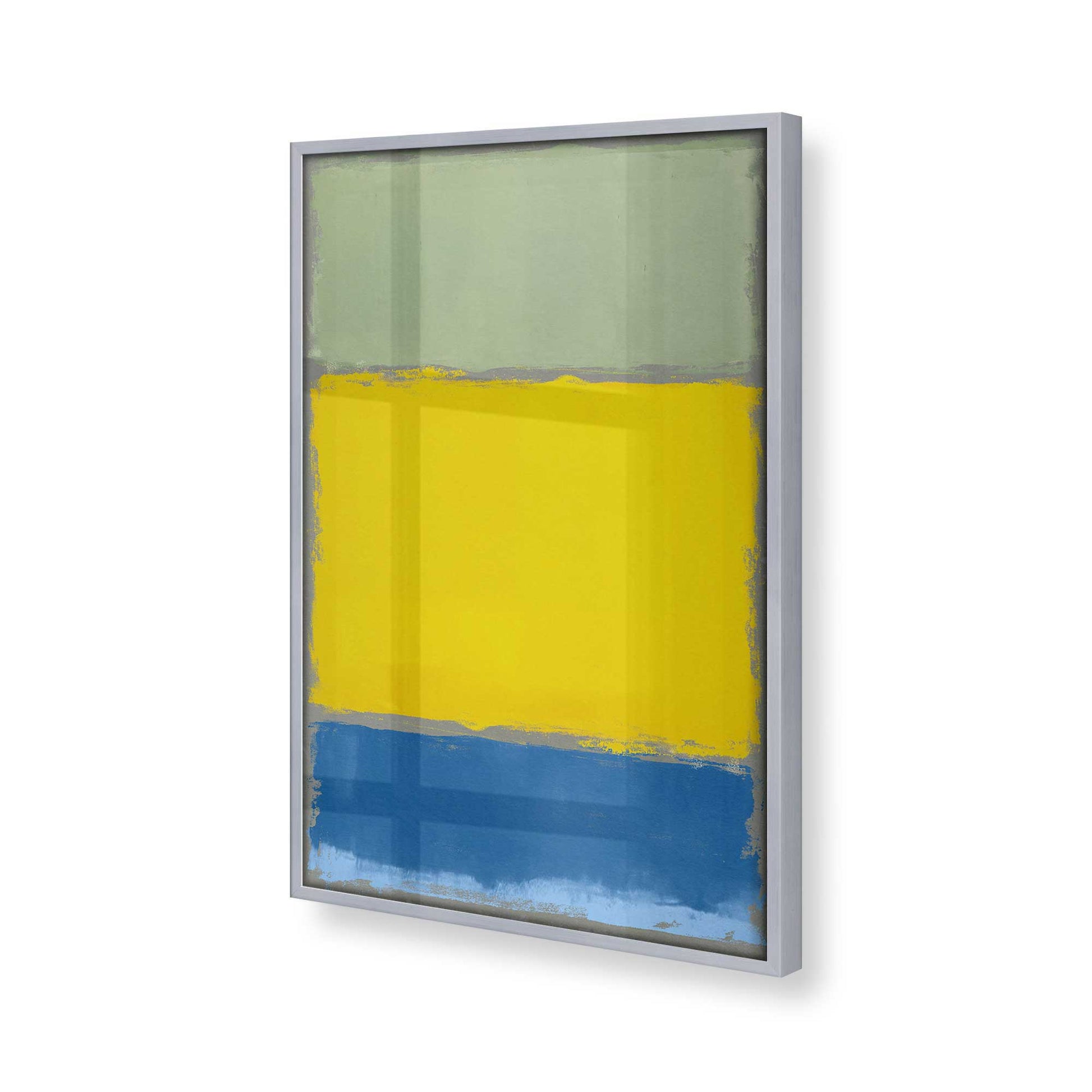 [Color:Polished Chrome], Picture of art in a Polished Chrome frame at an angle