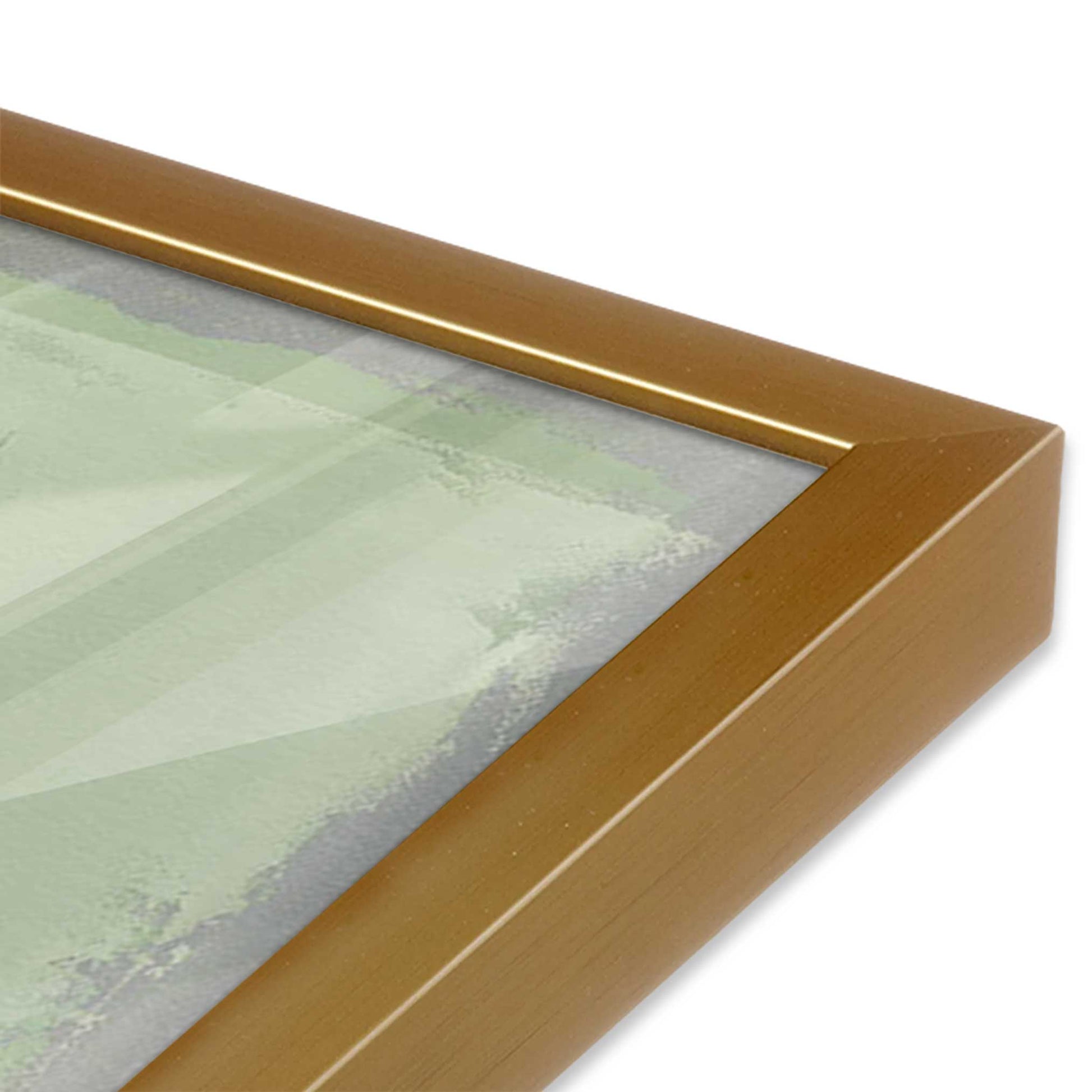 [Color:Polished Gold], Picture of art in a Polished Gold frame of the corner