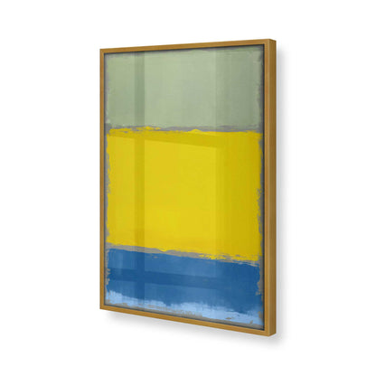 [Color:Polished Gold], Picture of art in a Polished Gold frame at an angle