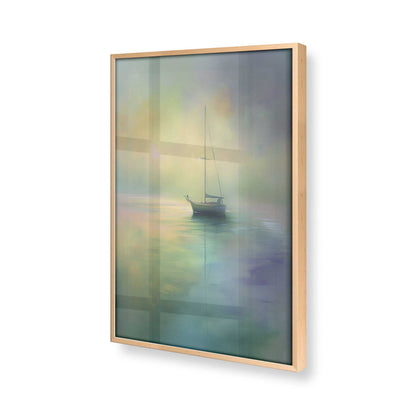 [Color:Raw Maple], Picture of art in a Raw Maple frame at an angle