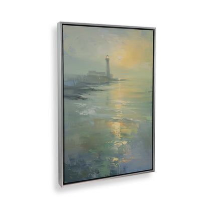 [Color:Polished Chrome], Picture of art in a Polished Chrome frame at an angle