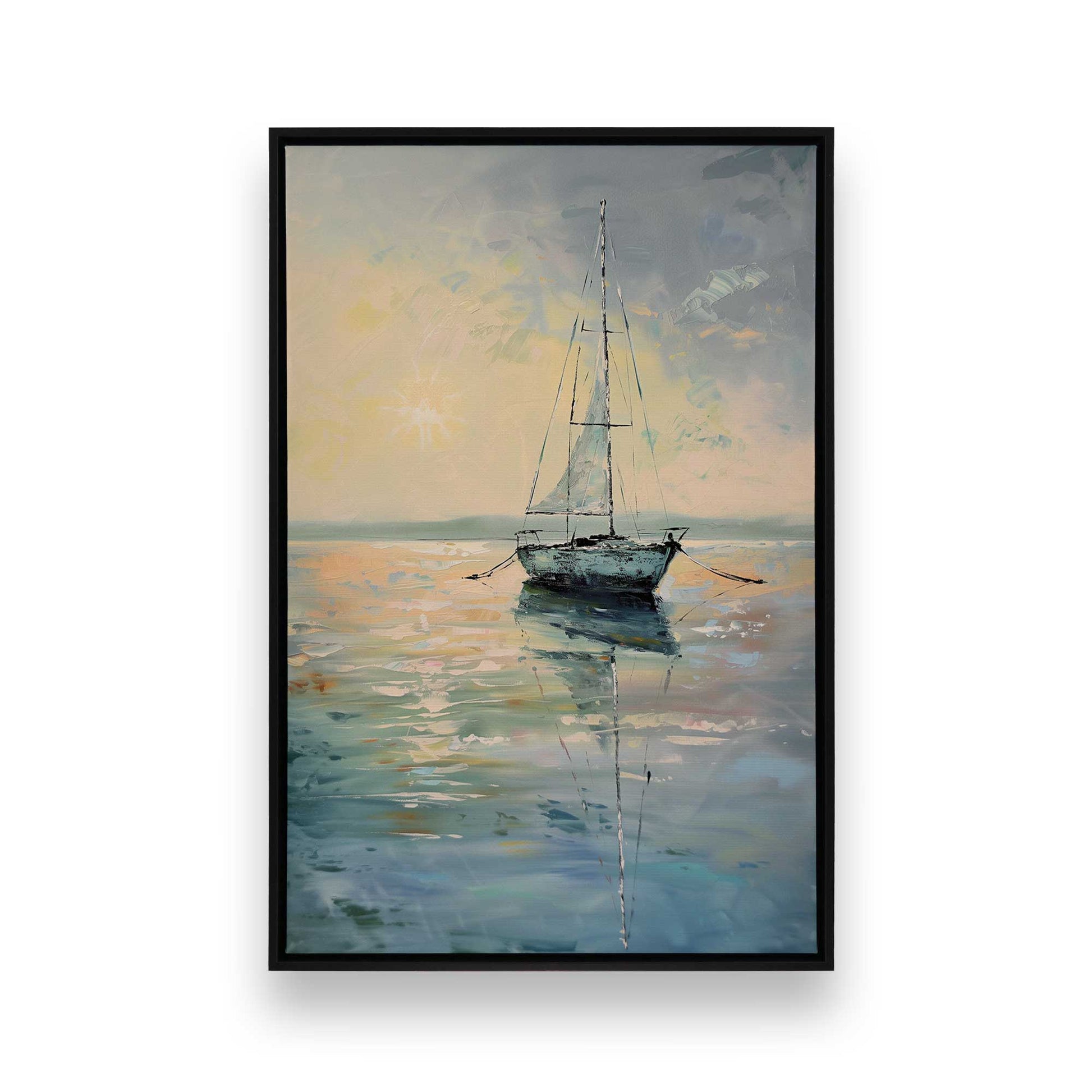 [Color:Satin Black], Picture of art in a Satin Black frame