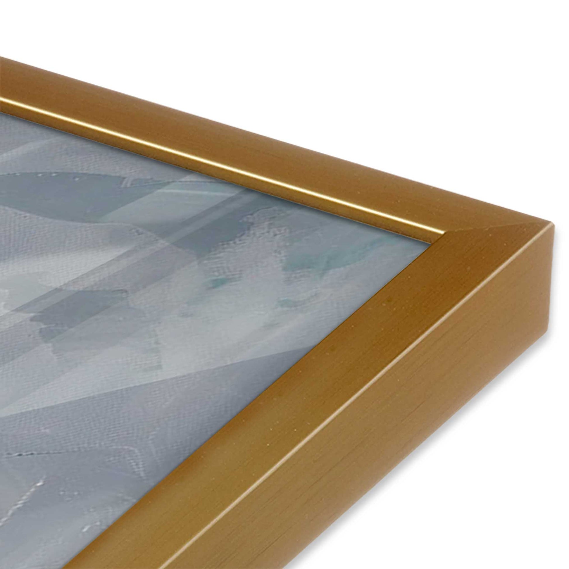 [Color:Polished Gold], Picture of art in a Polished Gold frame of the corner