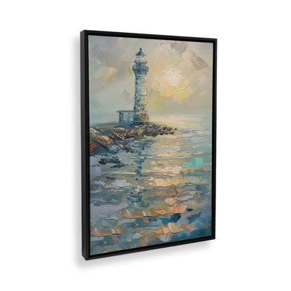 [Color:Satin Black], Picture of art in a Satin Black frame at an angle