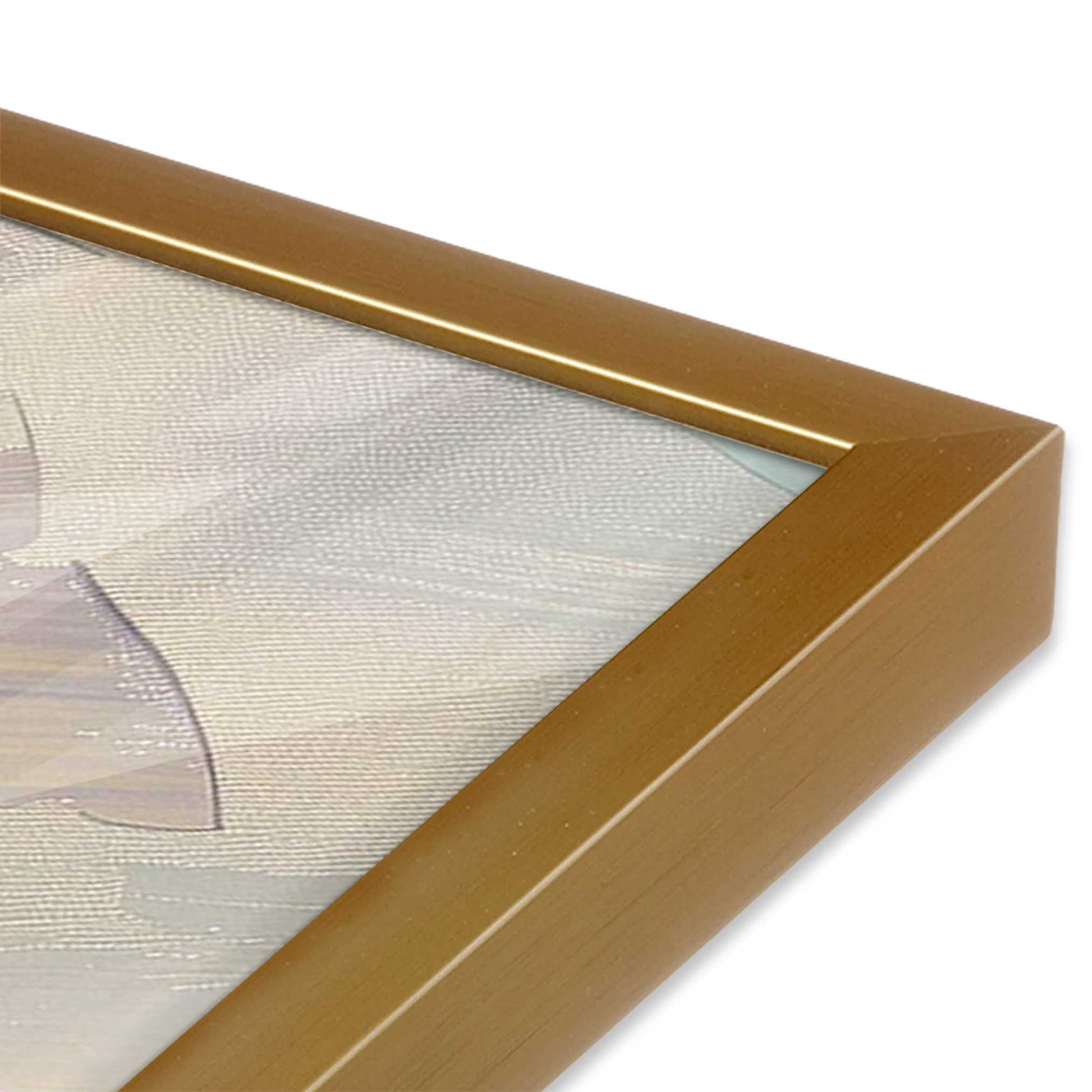 [Color:Polished Gold], Picture of art in a Polished Gold frame of the corner