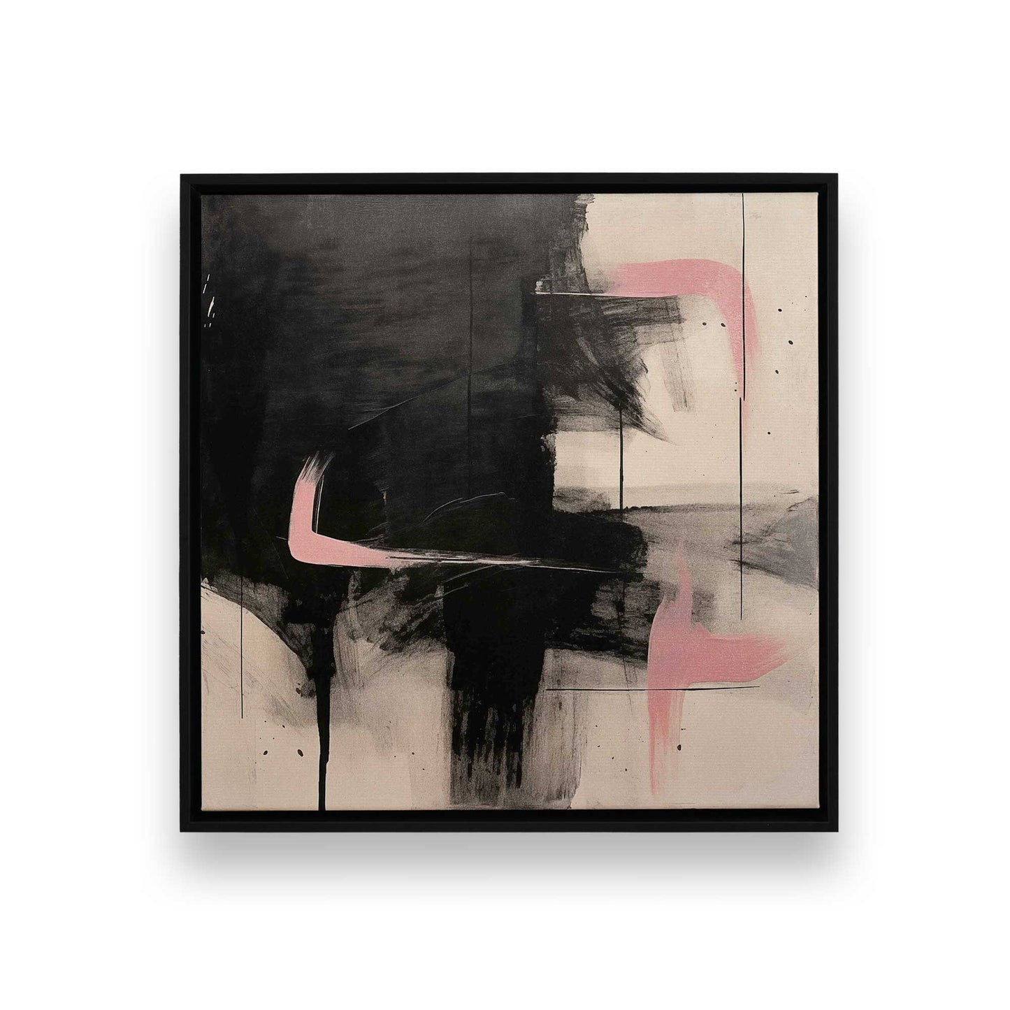 [Color:Satin Black], Picture of art in a Satin Black frame