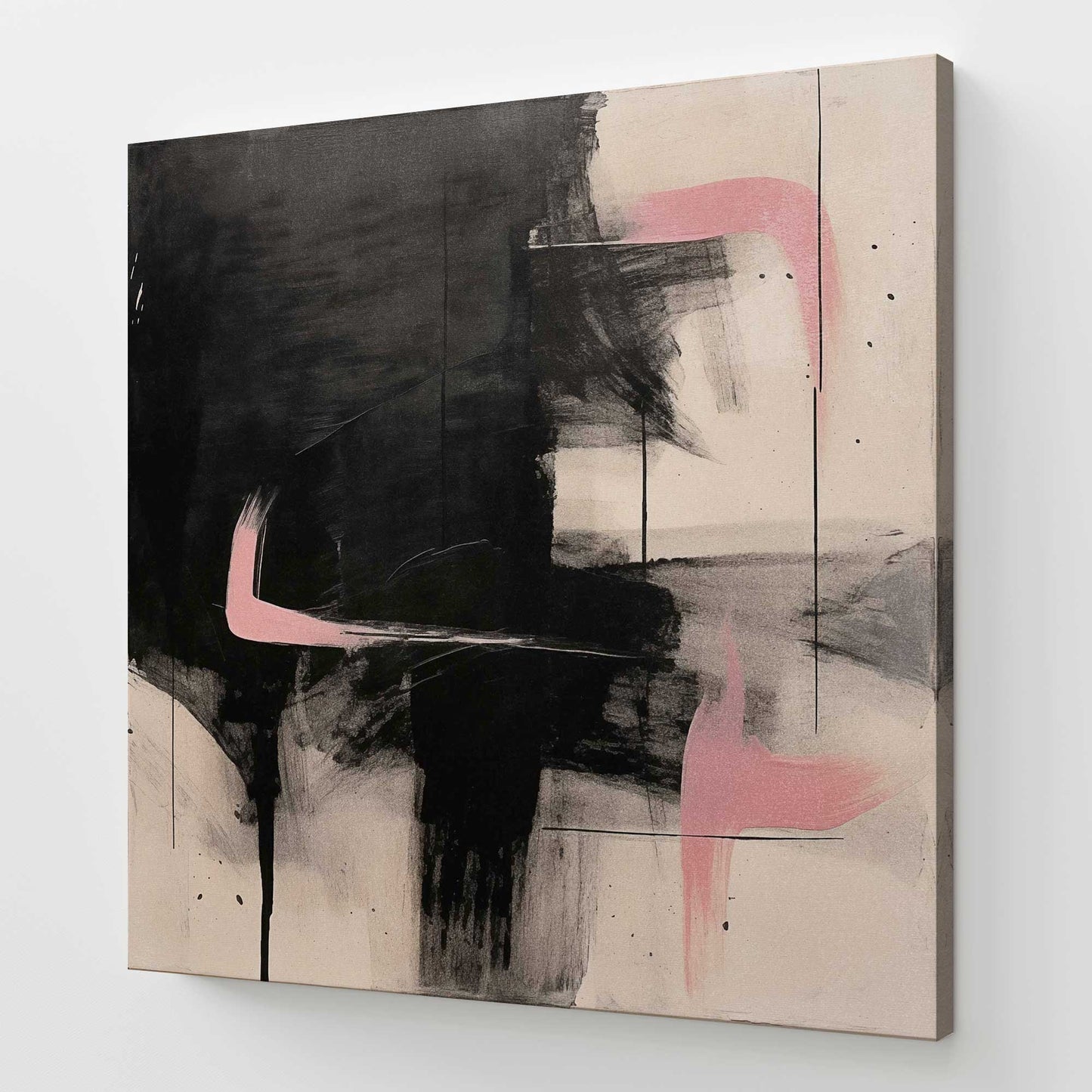 [Color:Stretched Canvas], Picture of art at an angle