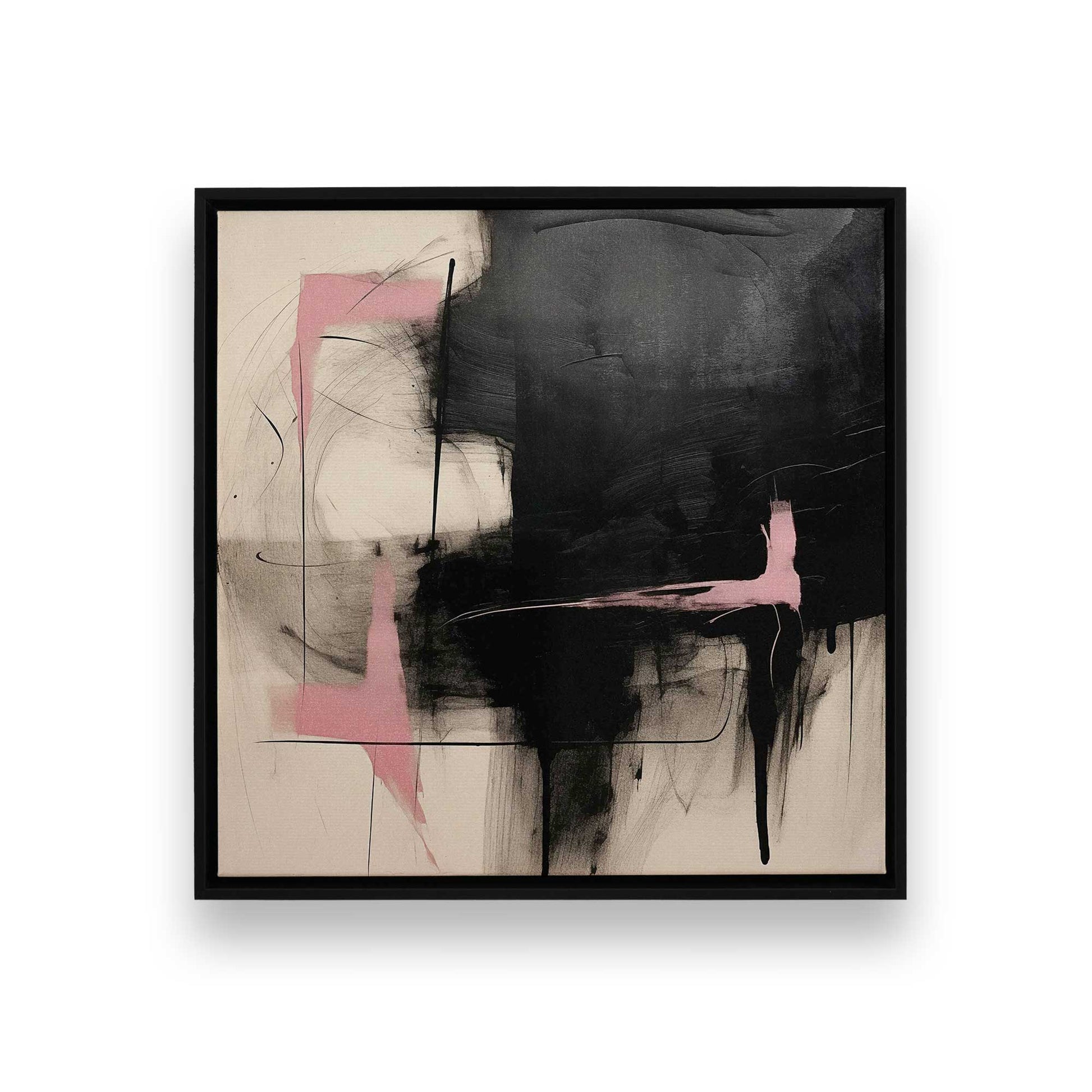 [Color:Satin Black], Picture of art in a Satin Black frame