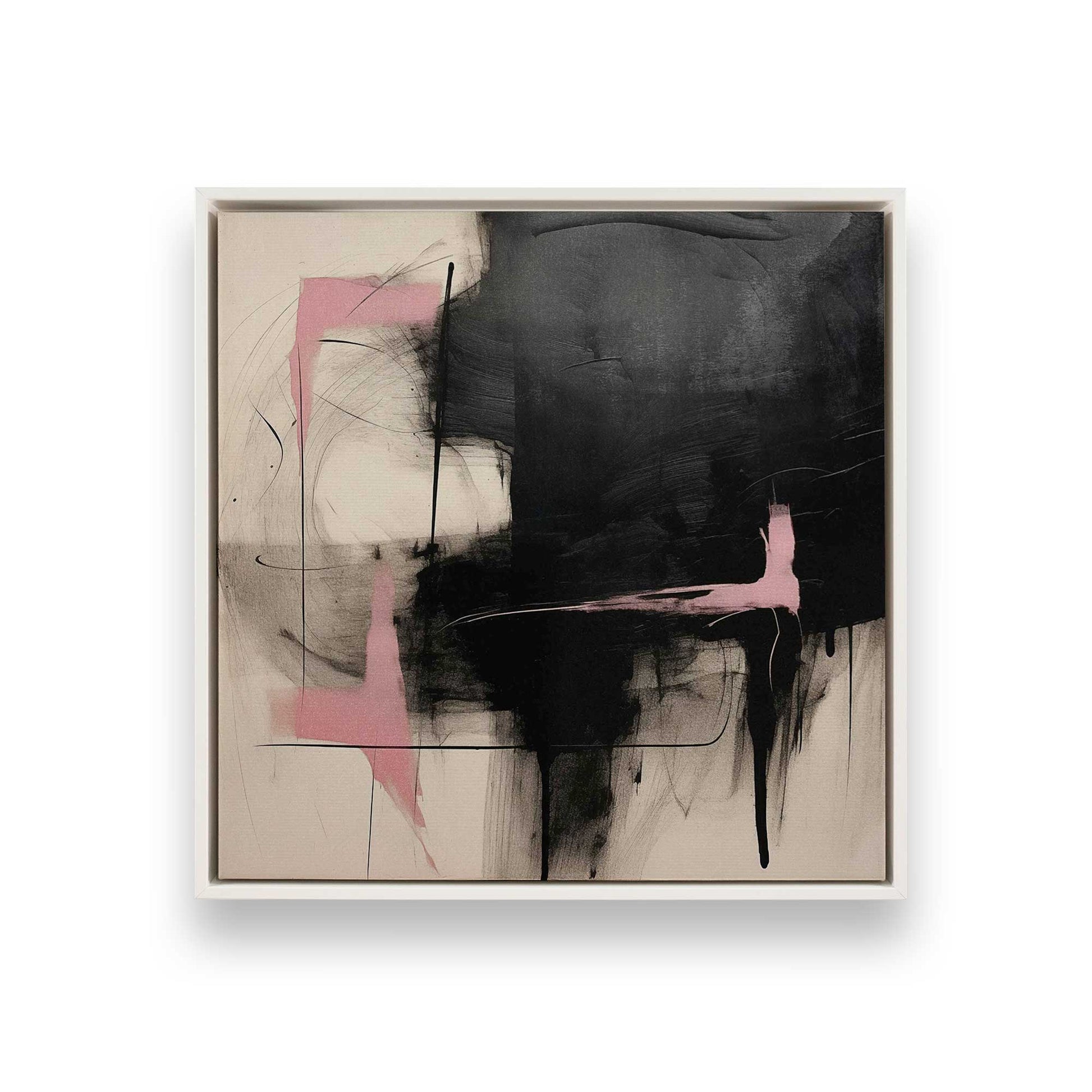 [Color:Opaque White], Picture of art in a White frame