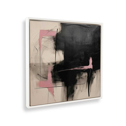 [Color:Opaque White], Picture of art in a White frame at an angle