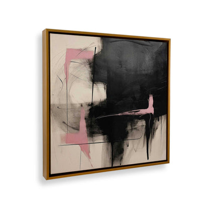 [Color:Polished Gold], Picture of art in a Polished Gold frame at an angle