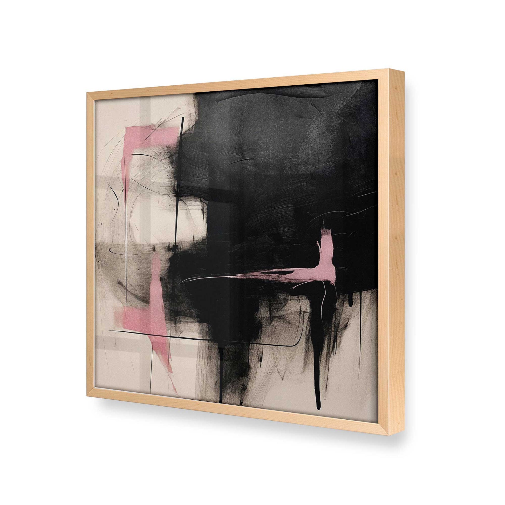 [Color:Raw Maple], Picture of art in a Raw Maple frame at an angle