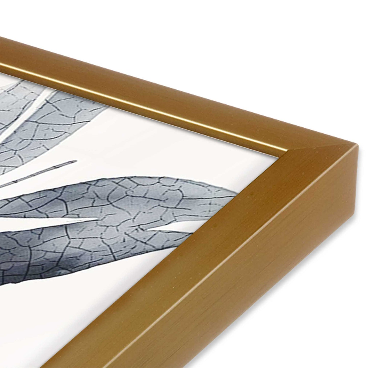 [Color:Polished Gold], Picture of art in a Polished Gold frame of the corner