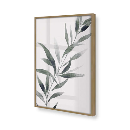 [Color:Brushed Gold], Picture of art in a Brushed Gold frame at an angle