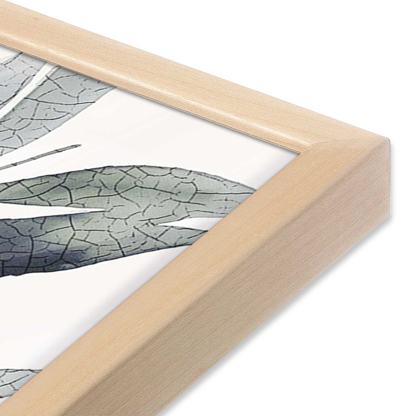 [Color:Raw Maple], Picture of art in a Raw Maple frame of the corner