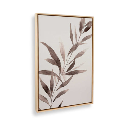 [Color:American Maple], Picture of art in a American Maple frame at an angle