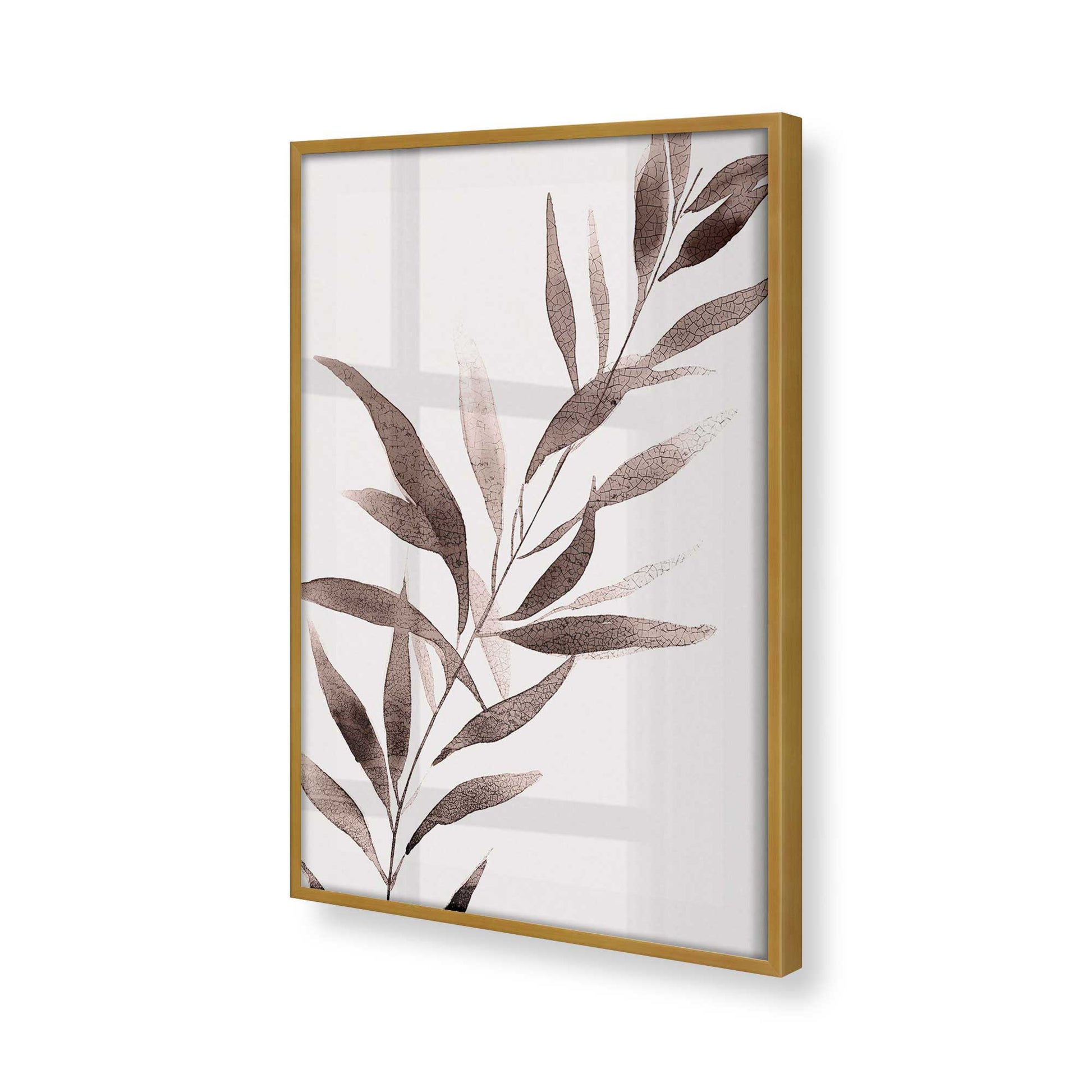 [Color:Polished Gold], Picture of art in a Polished Gold frame at an angle