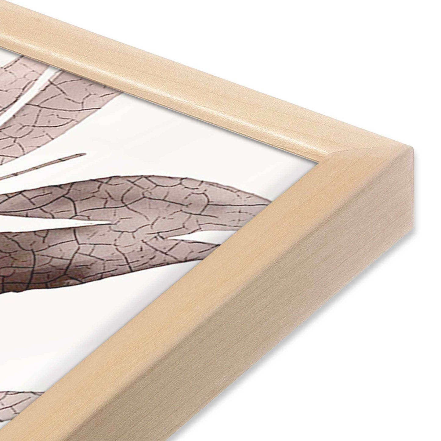 [Color:Raw Maple], Picture of art in a Raw Maple frame of the corner