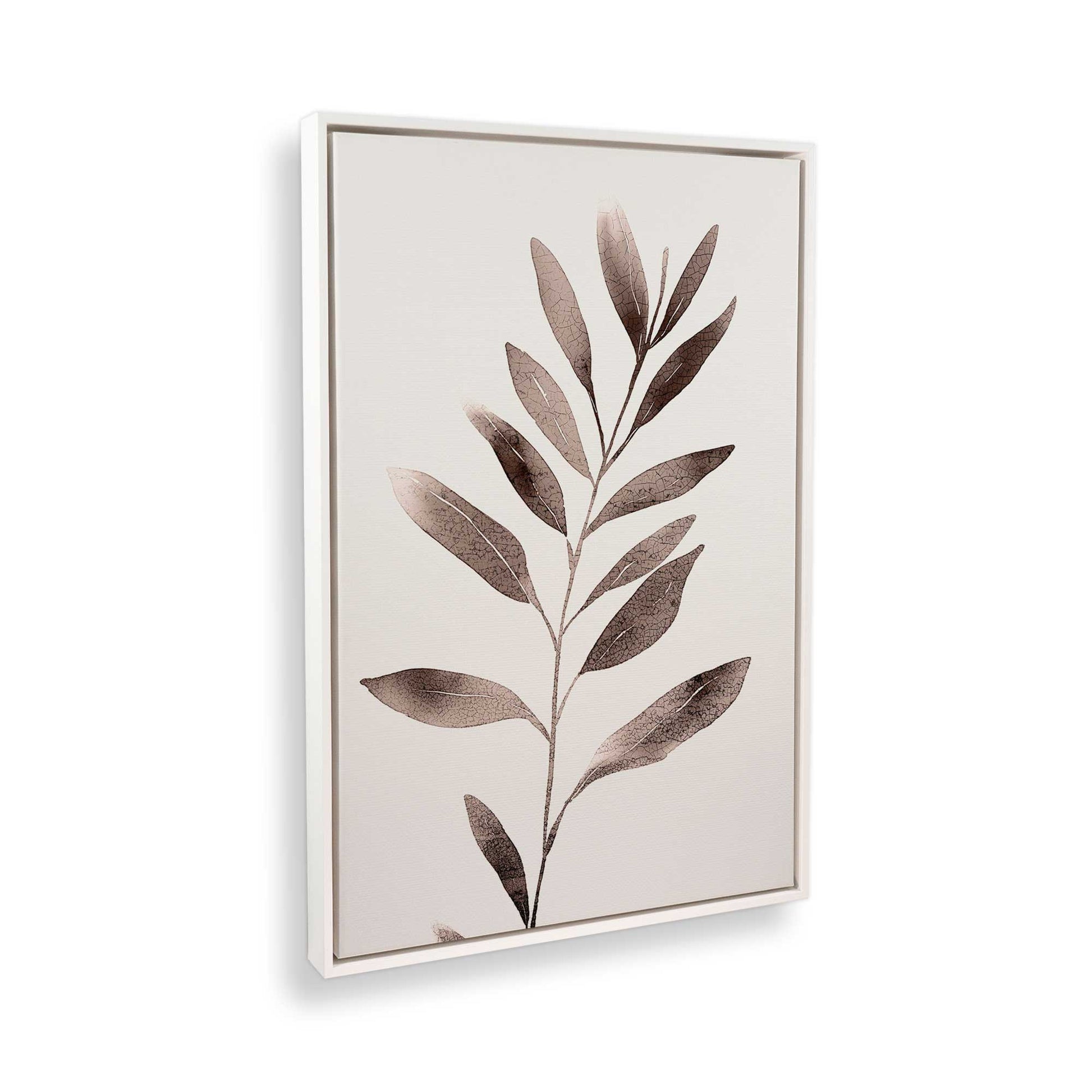 [Color:Opaque White], Picture of art in a White frame at an angle