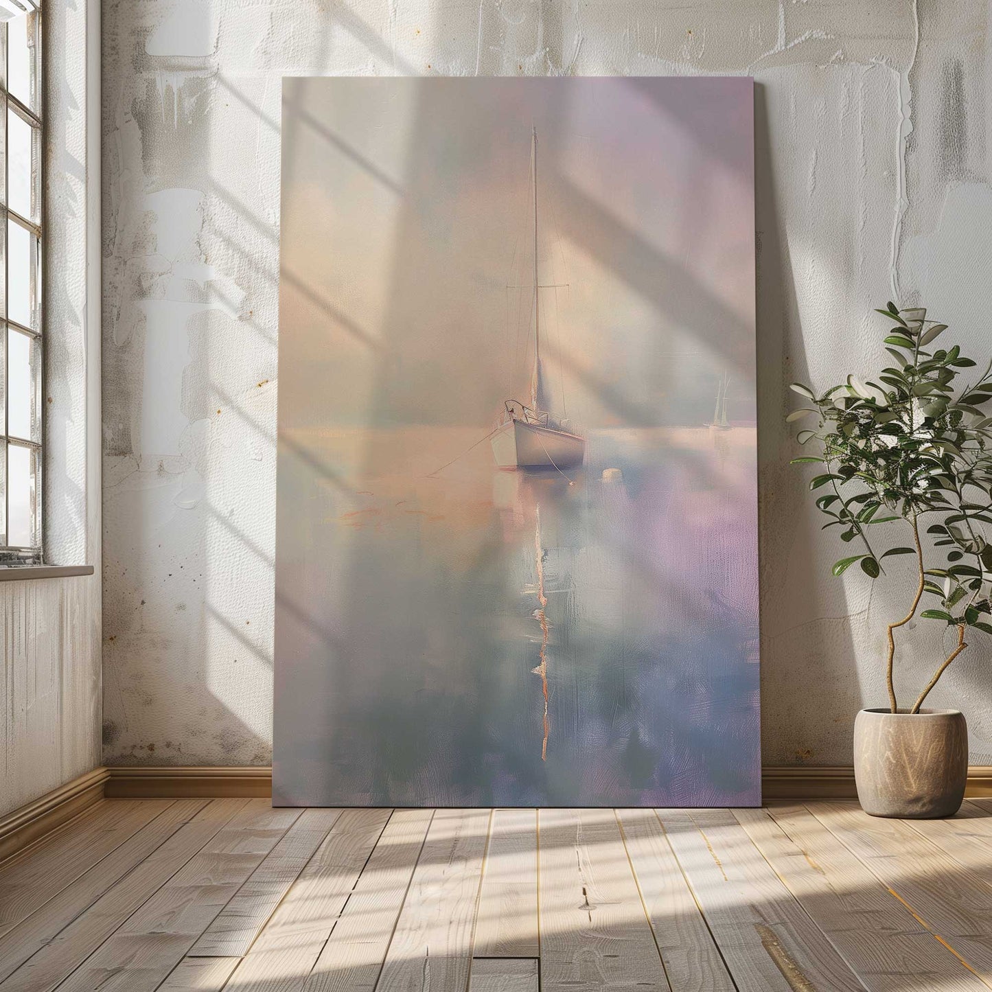 [Color:Stretched Canvas], Picture of art in a room