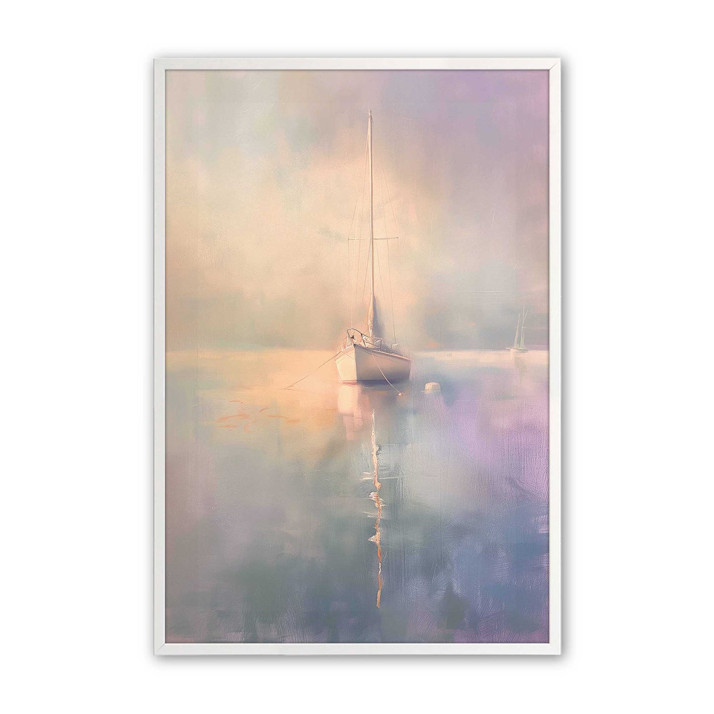 [Color:Opaque White], Picture of art in a Opaque White frame