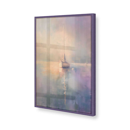 [Color:Purple Iris], Picture of art in a Purple Iris frame at an angle