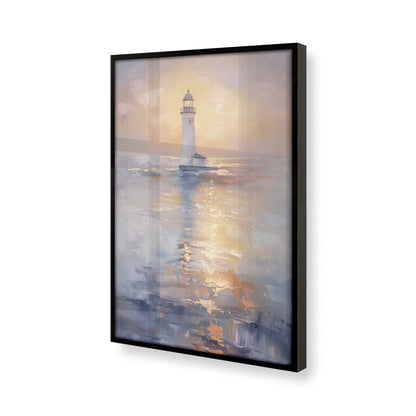 [Color:Satin Black], Picture of art in a Satin Black frame at an angle