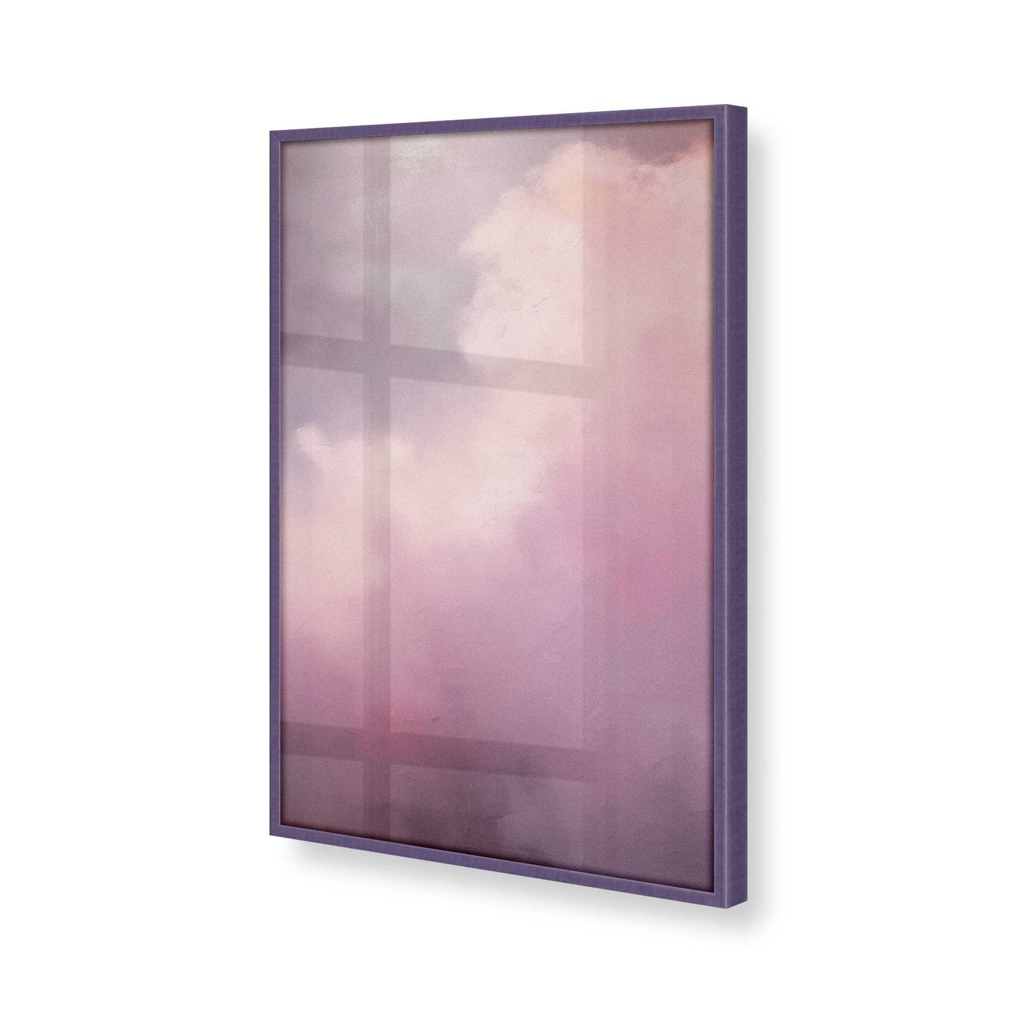 [Color:Purple Iris], Picture of art in a Purple Iris frame at an angle