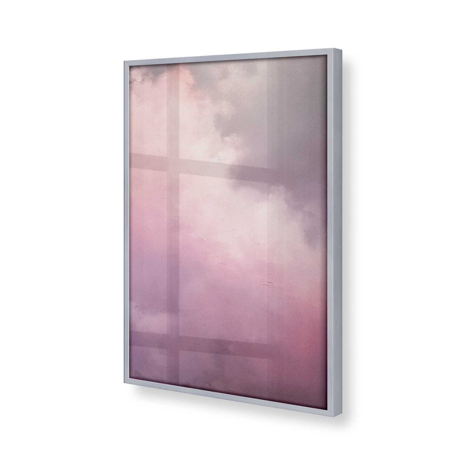 [Color:Polished Chrome], Picture of art in a Polished Chrome frame at an angle