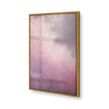 [Color:Polished Gold], Picture of art in a Polished Gold frame at an angle