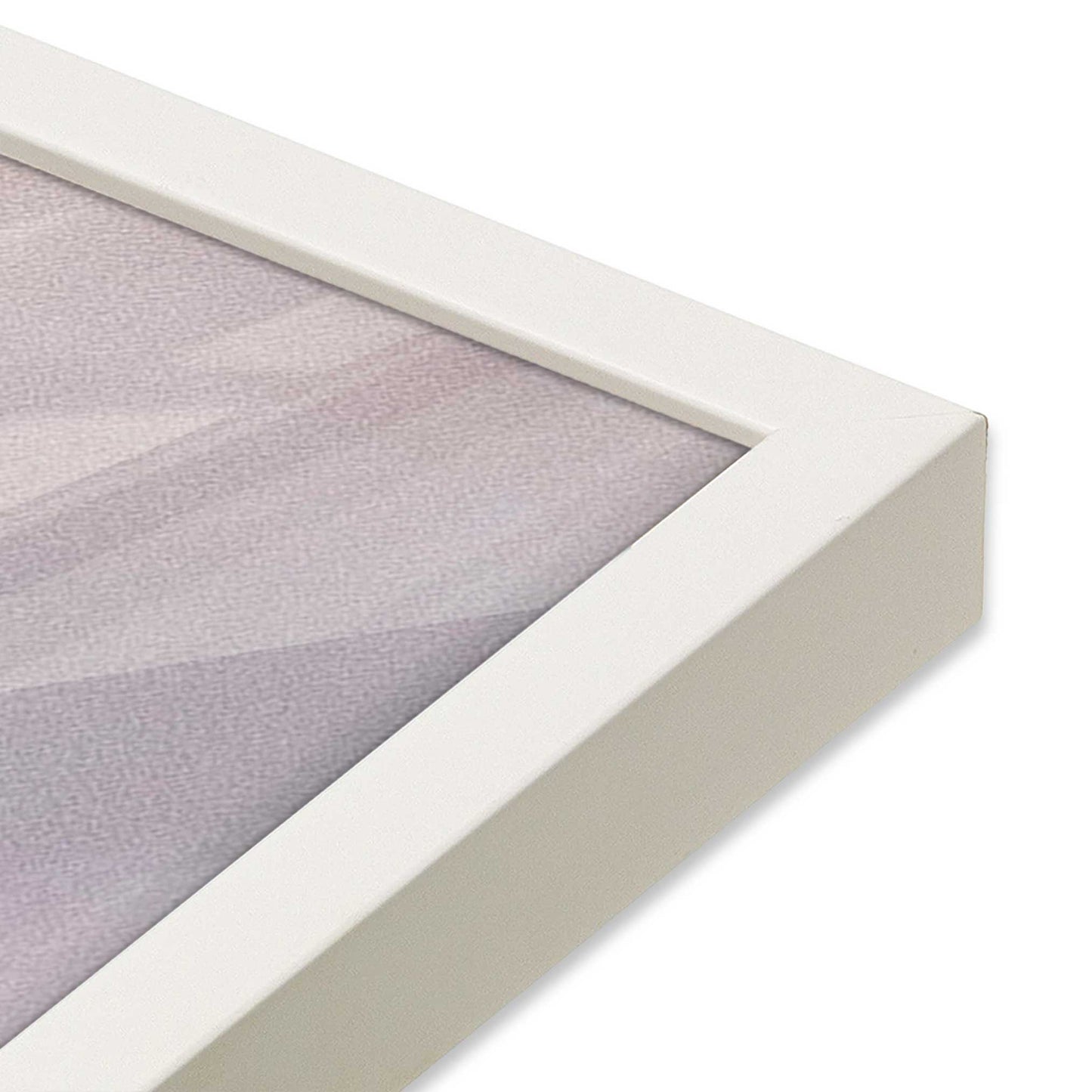 [Color:Opaque White], Picture of art in a Opaque White frame of the corner