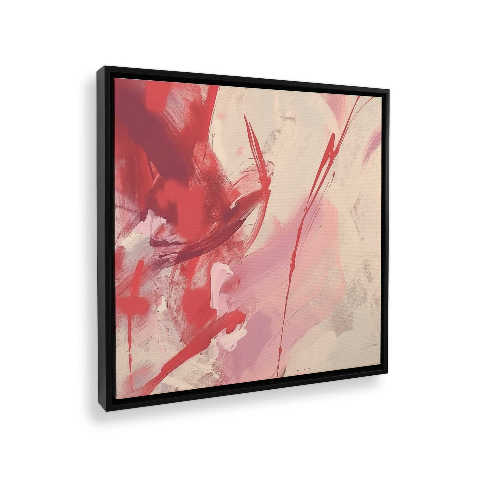 [Color:Satin Black], Picture of art in a Satin Black frame at an angle