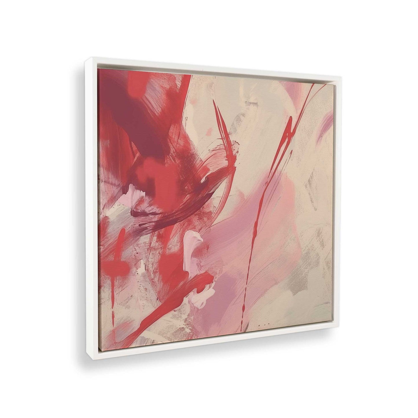 [Color:Opaque White], Picture of art in a White frame at an angle