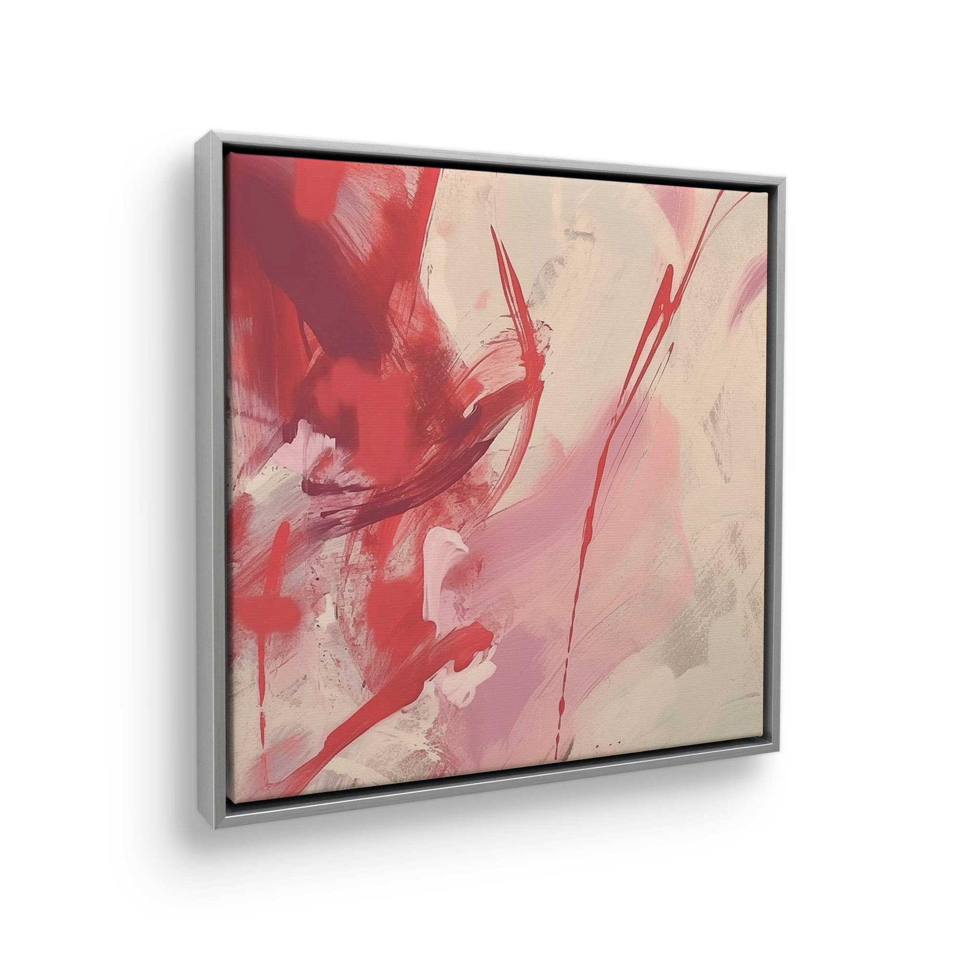 [Color:Polished Chrome], Picture of art in a Polished Chrome frame at an angle