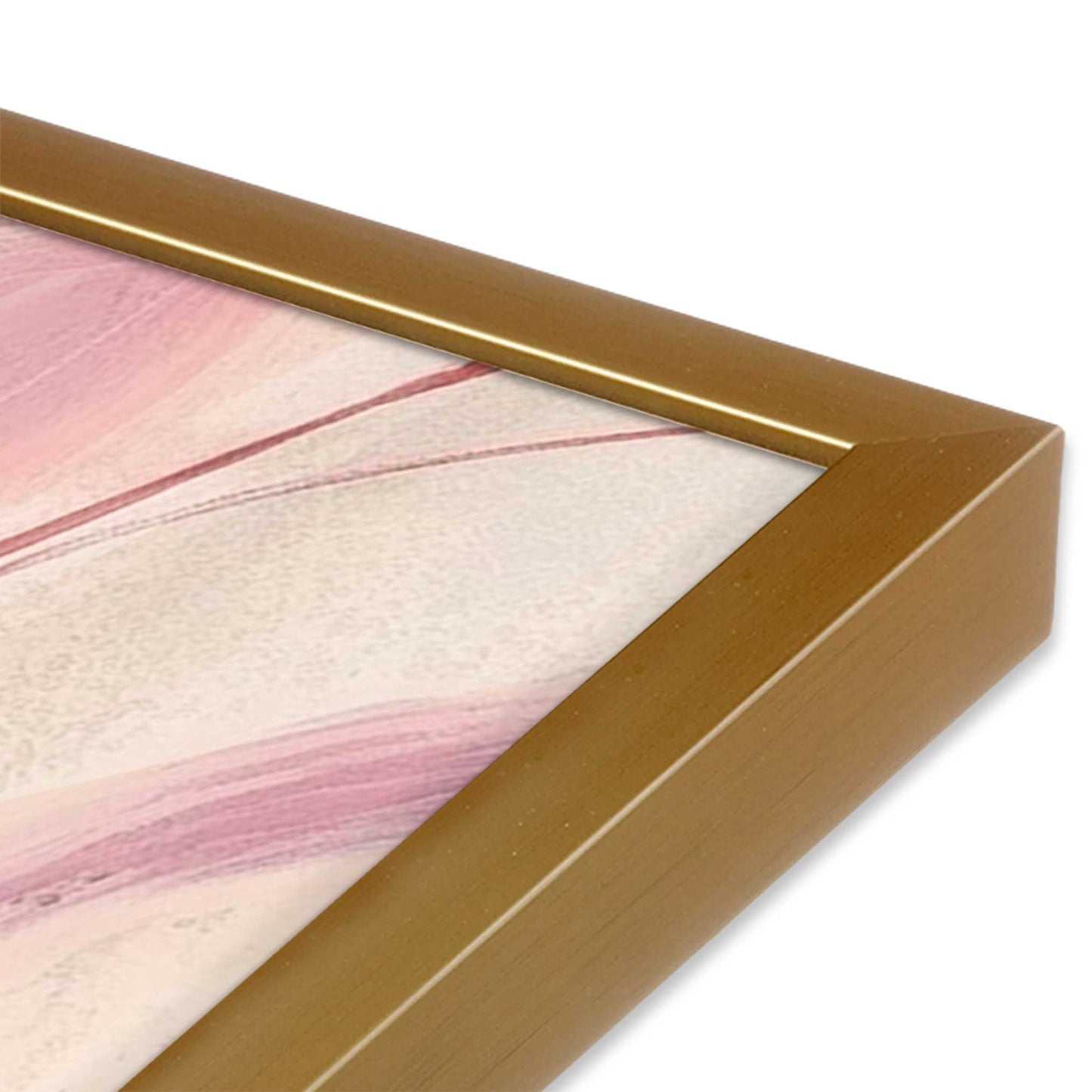 [Color:Polished Gold], Picture of art in a Polished Gold frame of the corner