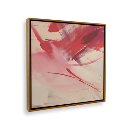 [Color:Polished Gold], Picture of art in a Polished Gold frame at an angle