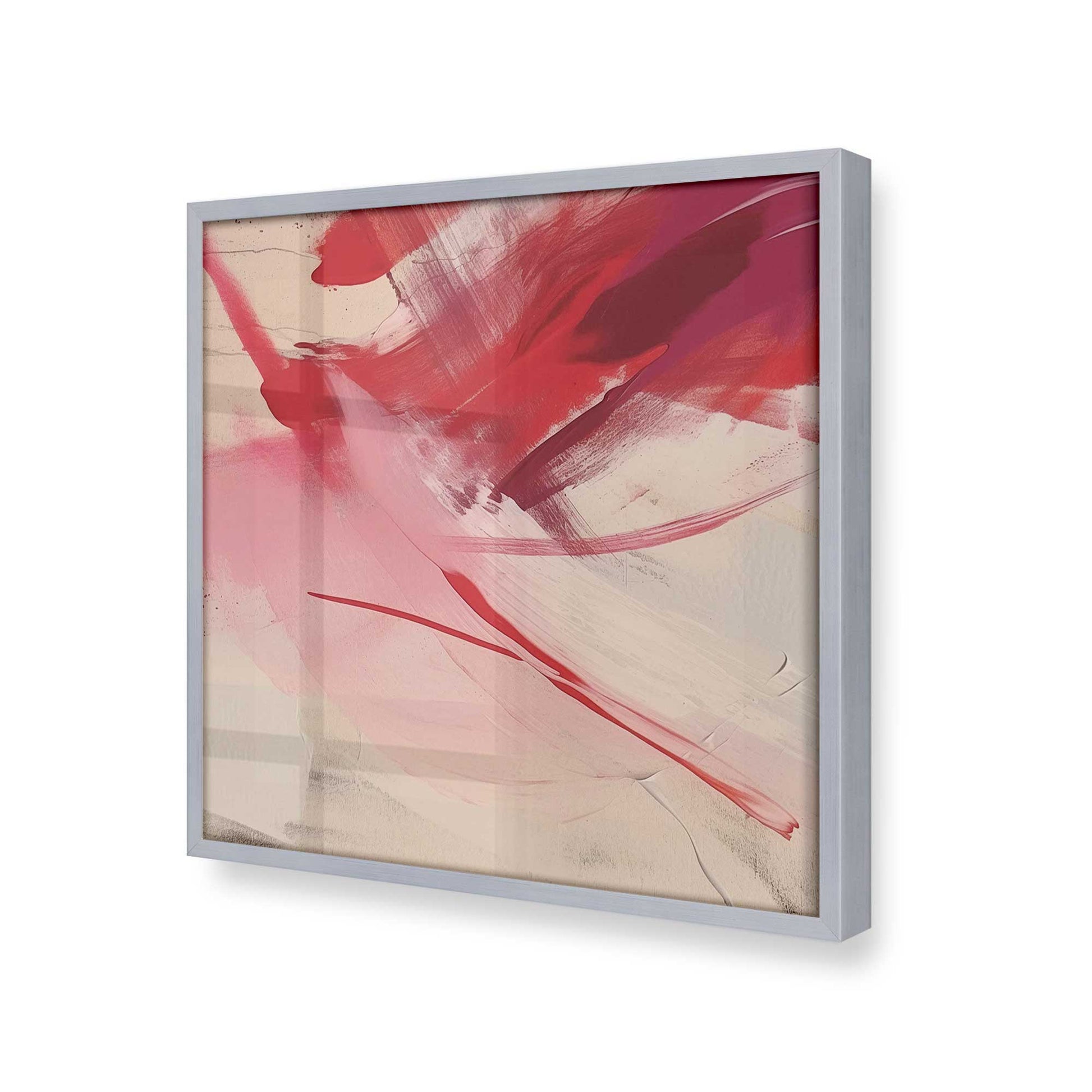 [Color:Polished Chrome], Picture of art in a Polished Chrome frame at an angle