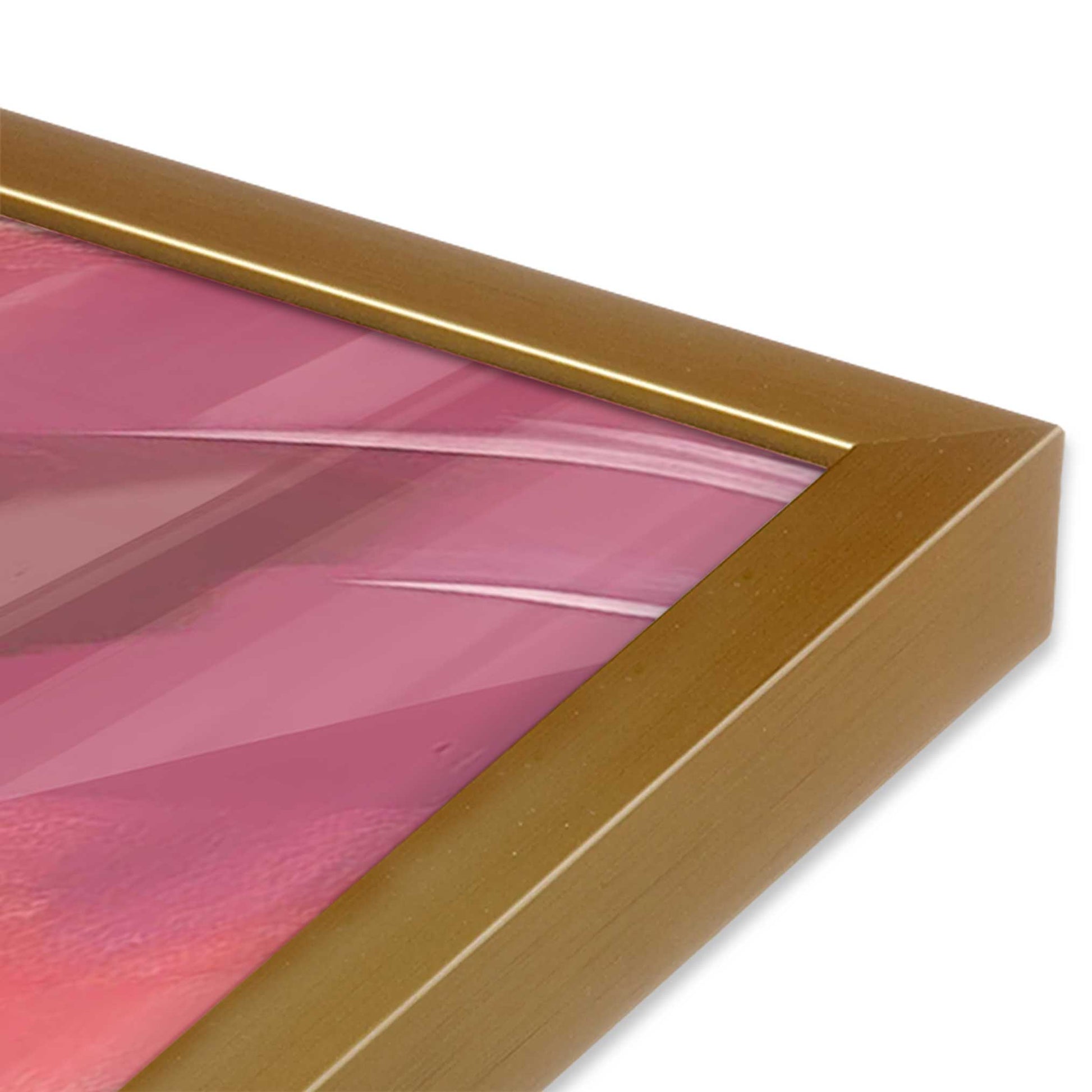 [Color:Polished Gold], Picture of art in a Polished Gold frame of the corner