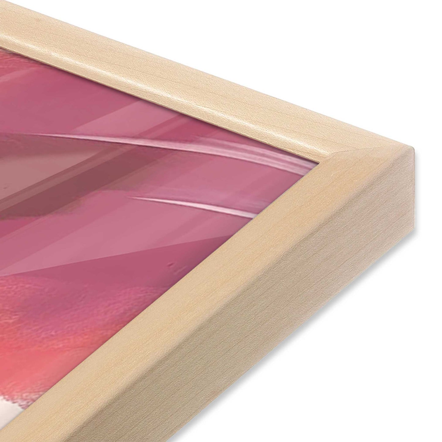 [Color:Raw Maple], Picture of art in a Raw Maple frame of the corner