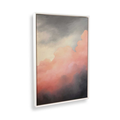 [Color:Opaque White], Picture of art in a White frame at an angle