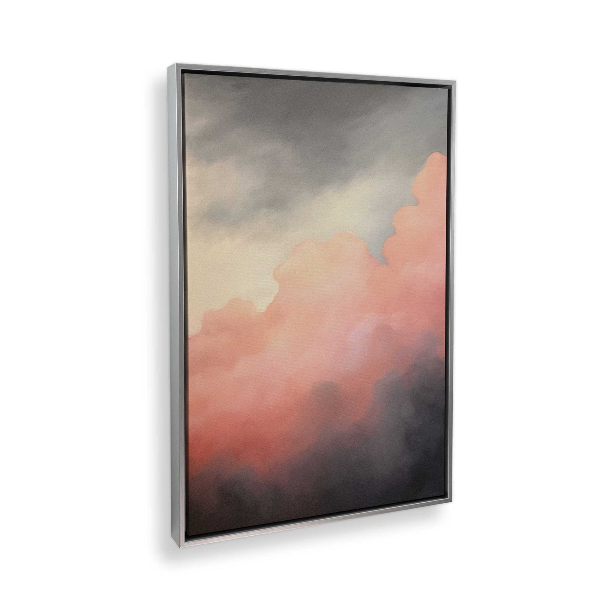 [Color:Polished Chrome], Picture of art in a Polished Chrome frame at an angle