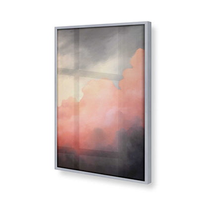 [Color:Polished Chrome], Picture of art in a Polished Chrome frame at an angle