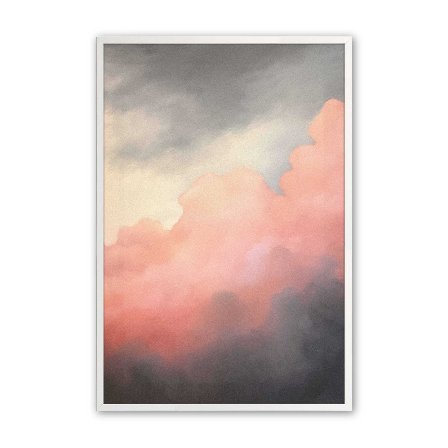 [Color:Opaque White], Picture of art in a Opaque White frame