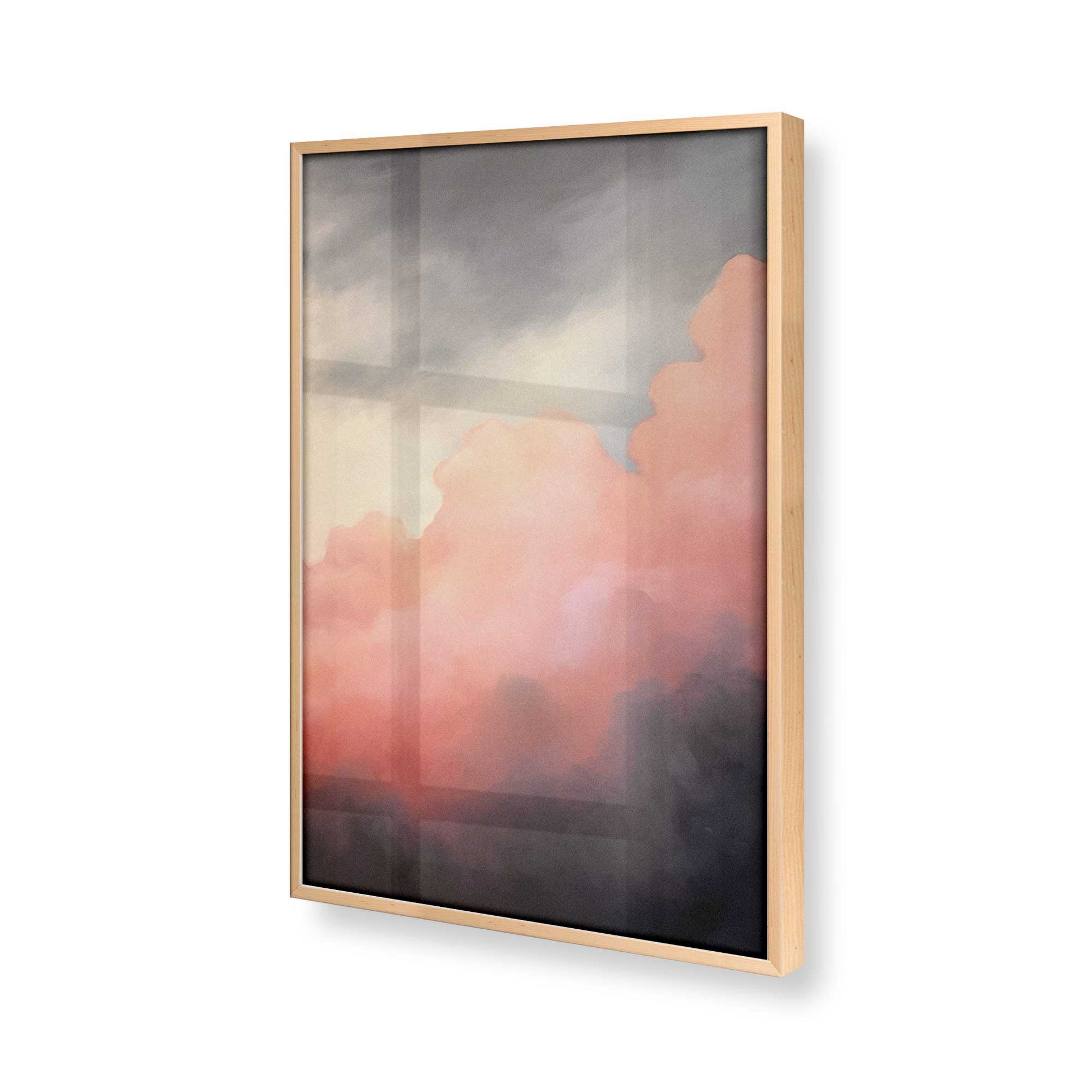 [Color:Raw Maple], Picture of art in a Raw Maple frame at an angle