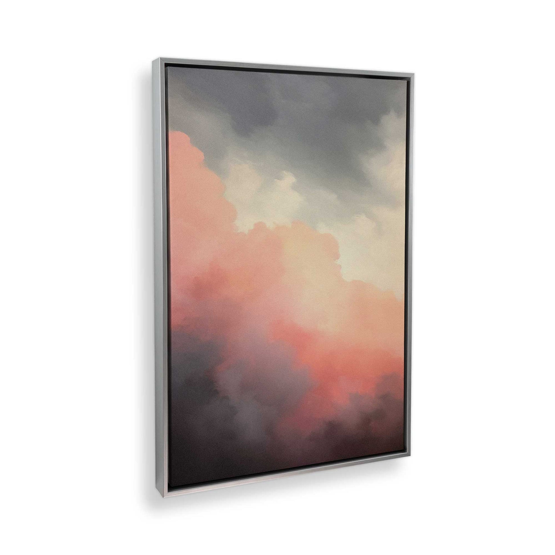 [Color:Polished Chrome], Picture of art in a Polished Chrome frame at an angle