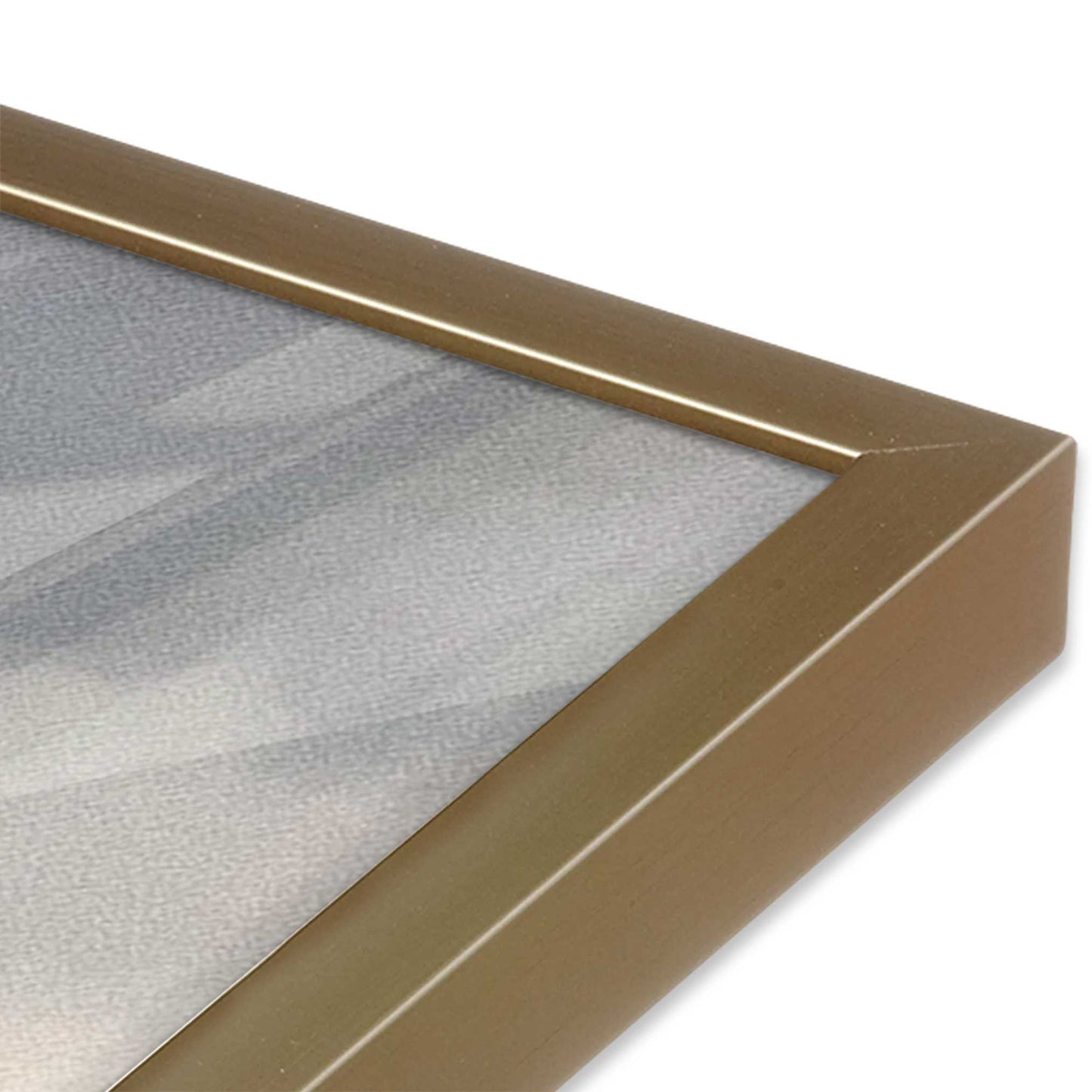 [Color:Brushed Gold], Picture of art in a Brushed Gold frame of the corner