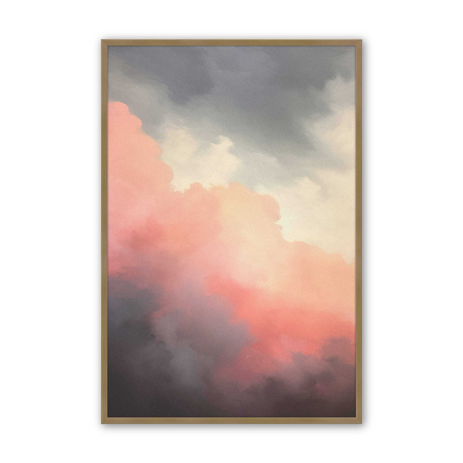 [Color:Brushed Gold], Picture of art in a Brushed Gold frame